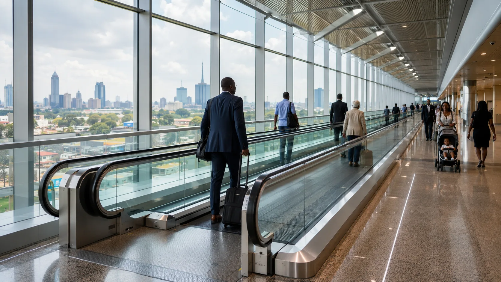 Journey with Ease: The Impact of Moving Walkways on Mobility