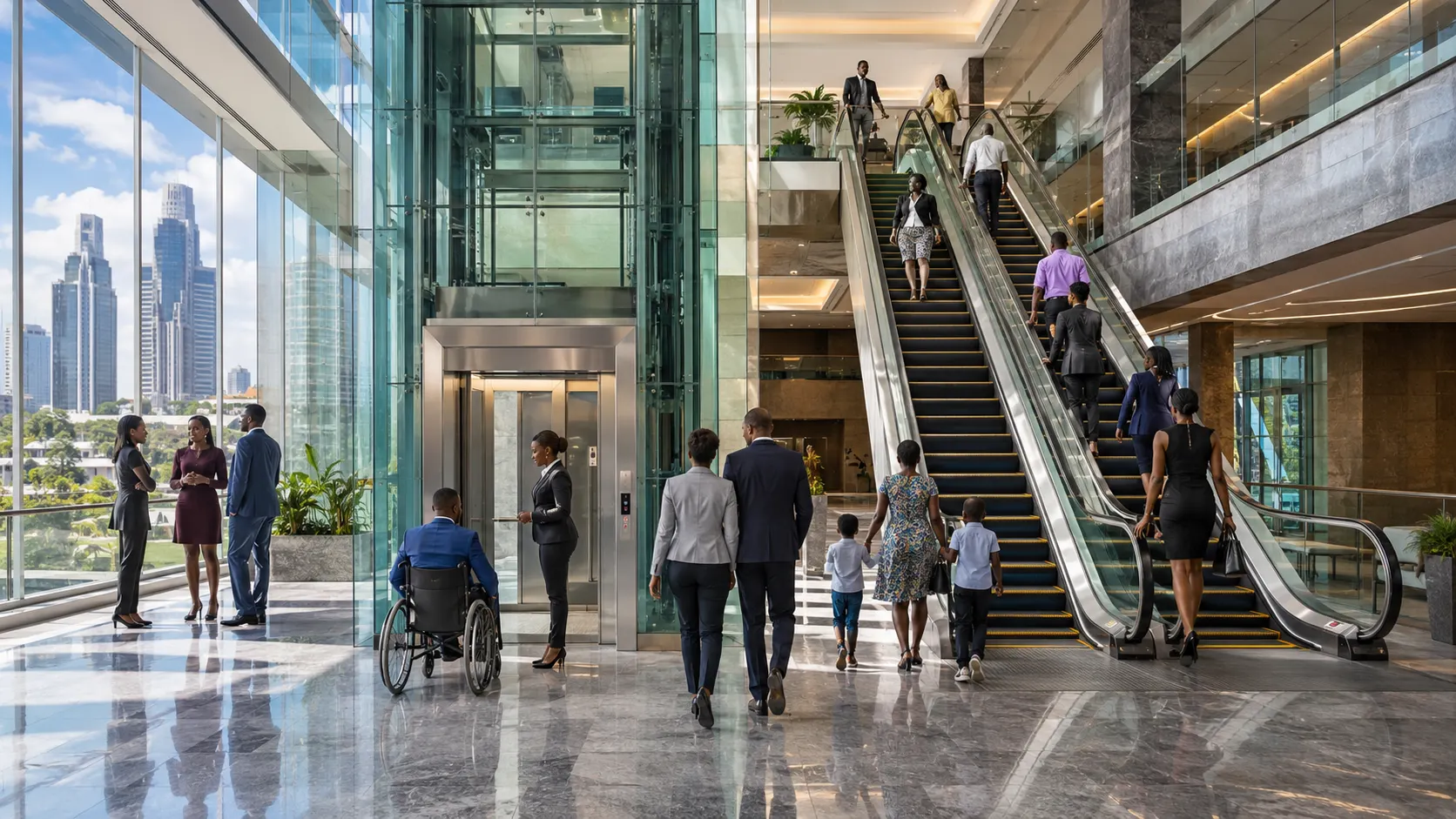 What Is the Difference Between Escalators and Elevators?